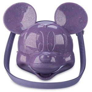 Loungefly Purple Molded Mini Mouse head crossbody NWT